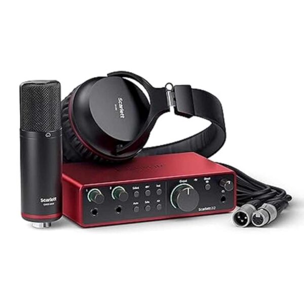 Focusrite Scarlett 2i2 Studio 4th Gen USB Audio Interface Bundle